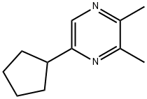 Pyrazine, 5-cyclopentyl-2,3-dimethyl- (9CI) 结构式