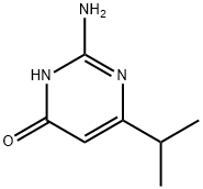 2-氨基-4-羟基-6-异丙基嘧啶 结构式