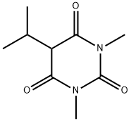 1,3-Dimethyl-5-isopropylbarbituric acid 结构式