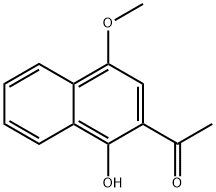 1-(1-HYDROXY-4-METHOXY-NAPHTHALEN-2-YL)-ETHANONE 结构式