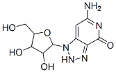 3-amino-9-[3,4-dihydroxy-5-(hydroxymethyl)oxolan-2-yl]-4,7,8,9-tetraza bicyclo[4.3.0]nona-1,3,6-trien-5-one 结构式