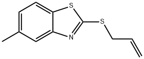 Benzothiazole, 5-methyl-2-(2-propenylthio)- (9CI) 结构式