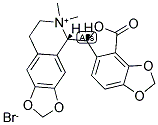 (-)-荷包牡丹碱甲溴化物 结构式