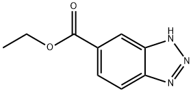 苯并三氮唑-5-甲酸乙酯 结构式