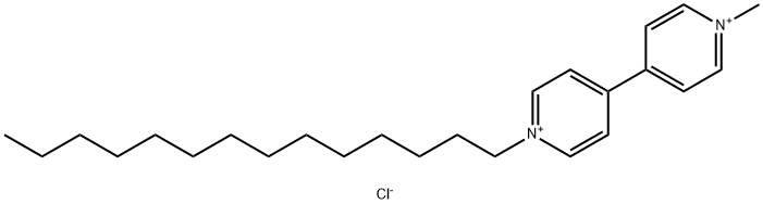 1-甲基-1`-十四烷基-4,4`-二吡啶二氯化物 结构式