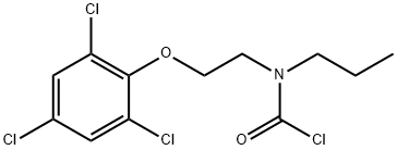 propyl[2-(2,4,6-trichlorophenoxy)ethyl]carbamoyl chloride 结构式