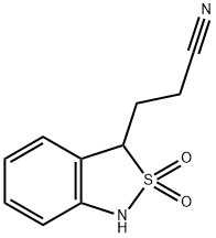 2,1-Benzisothiazole-3-propanenitrile,1,3-dihydro-,2,2-dioxide(9CI) 结构式