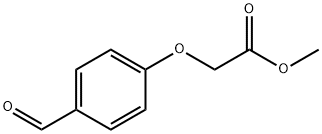 (4-甲酰基苯氧基)乙酸甲酯 结构式