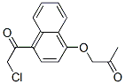 1-(4-Chloroacetyl-1-naphtyloxy)-2-propanone 结构式