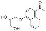 3-(4-Acetyl-1-naphtyloxy)-1,2-propanediol 结构式