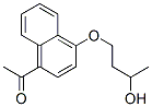1-(4-Acetyl-1-naphtyloxy)-3-butanol 结构式