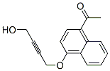 4-(4-Acetyl-1-naphtyloxy)-2-butyn-1-ol 结构式