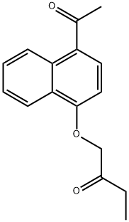 1-(4-Acetyl-1-naphtyloxy)-2-butanone 结构式