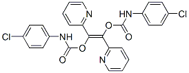 Bis(p-chlorocarbanilic acid)1,2-di(2-pyridinyl)vinylene ester 结构式