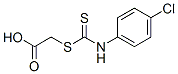 4-Chlorophenyldithiocarbamic acid carboxymethyl ester 结构式