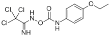 p-Ethoxycarbanilic acid 2,2,2-trichloroacetimidoylamino ester 结构式