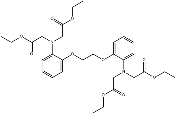 1,2-双(2-氨基苯氧基)乙烷-N,N,N',N'-四乙酸四乙酯 结构式