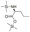 N-(Trimethylsilyl)-L-norvaline (trimethylsilyl) ester 结构式