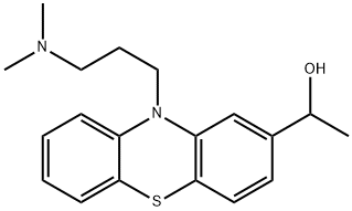 2-(1-hydroxyethyl)promazine 结构式