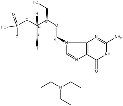 Guanosine 2',3'-Cyclic Phosphate TriethylaMine Salt 结构式