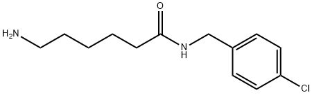 Ω-氨基己酰-对氯苄胺 盐酸盐 结构式