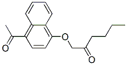 1-(4-Acetyl-1-naphtyloxy)-2-hexanone 结构式