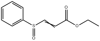 3-(Phenylsulfinyl)acrylic acid ethyl ester 结构式