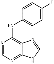 N-(4-fluorophenyl)-7H-purin-6-amine 结构式