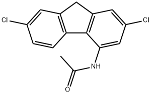 4-ACETAMIDO-2,7-DICHLOROFLUORENE 结构式