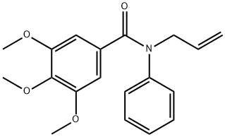 N-Allyl-N-phenyl-3,4,5-trimethoxybenzamide 结构式