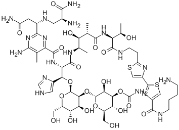 N1-(4-Aminobutyl)bleomycinamide 结构式