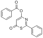 4-Benzoyl-6-oxo-2-phenyl-1,3-thiazine 结构式