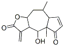 3,3a,4,4a,7a,8,9,9a-Octahydro-4-hydroxy-4a,8-dimethyl-3-methyleneazuleno[6,5-b]furan-2,5-dione 结构式