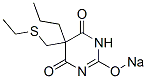 5-(Ethylthiomethyl)-5-propyl-2-sodiooxy-4,6(1H,5H)-pyrimidinedione 结构式