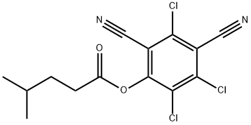 4-Methylpentanoic acid 3,5,6-trichloro-2,4-dicyanophenyl ester 结构式