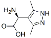 1H-Pyrazole-4-aceticacid,alpha-amino-3,5-dimethyl-,(S)-(9CI) 结构式