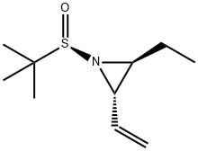 Aziridine, 1-[(R)-(1,1-dimethylethyl)sulfinyl]-2-ethenyl-3-ethyl-, (2S,3S)- (9CI) 结构式