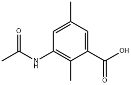 3-Acetylamino-2,5-dimethylbenzoic acid 结构式