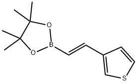 反式-2-(三苯基-3-基)乙烯基硼酸频那醇酯 结构式