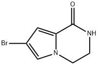 7-溴-3,4-二氢吡咯并[1,2-A]吡嗪-1(2H)-酮 结构式