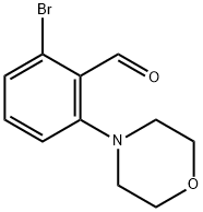 2-溴-6-(吗啉)苯甲醛 结构式