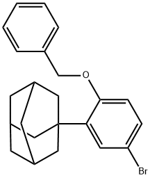 2-金刚烷-1-苄氧基-4-溴苯 结构式