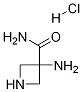 3-AzetidinecarboxaMide, 3-aMino-, Monohydrochloride 结构式