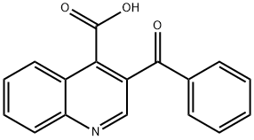 3-苯甲酰基喹啉-4-羧酸 结构式