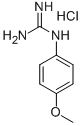 N-(4-甲氧基-苯基)-胍盐酸盐 结构式