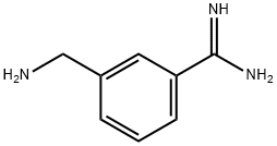 3-(氨基甲基)苯甲脒 结构式