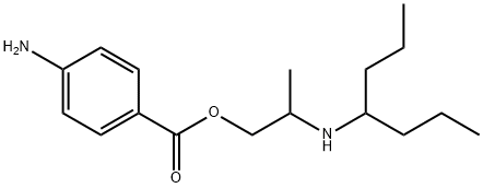 2-(1-Propylbutylamino)propyl=p-aminobenzoate 结构式