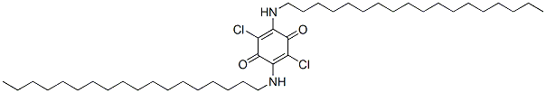 2,5-Dichloro-3,6-bis(octadecylamino)-1,4-benzoquinone 结构式