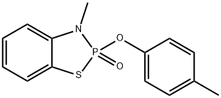 2,3-Dihydro-3-methyl-2-(4-methylphenoxy)-1,3,2-benzothiazaphosphole 2-oxide 结构式