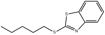 2-Pentylthiobenzothiazole 结构式